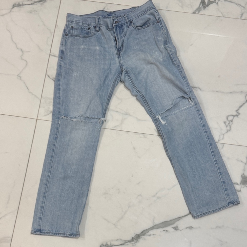 Old Navy Men's Light Blue Straight Jeans